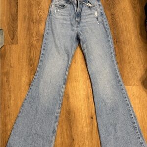 Levi's Blue Flare Wide Leg Jeans